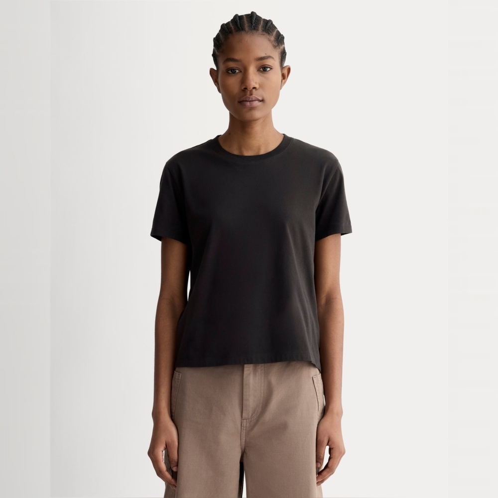 NWOT Everlane The Box-Cut Tee in Essential Cotton Size XXS